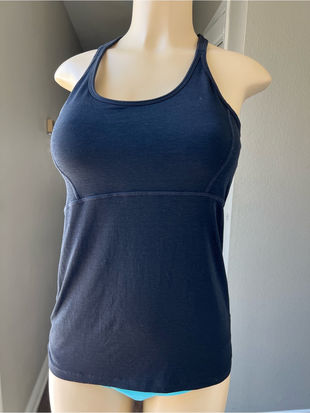 Athleta Navy Racerback Tank - Sleek Athletic Layer
